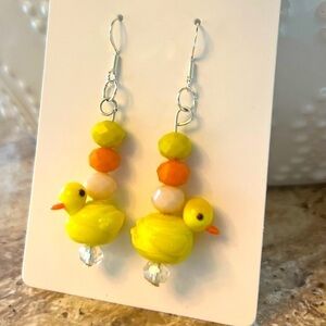 New - Rubber Duck Earrings